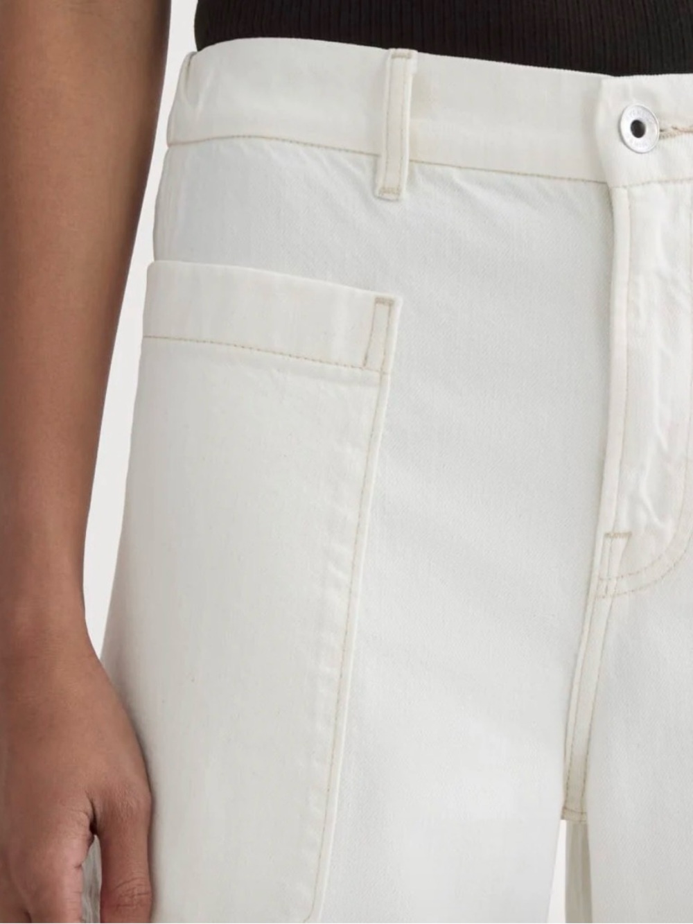 Everlane Creamy white gardeners Pants.